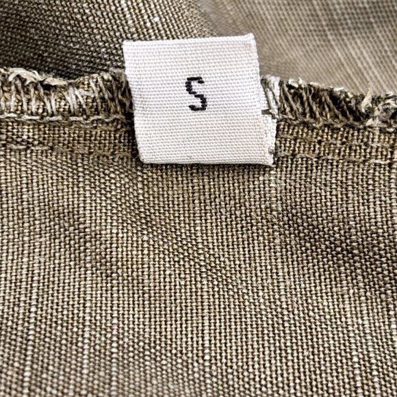 Zara 3/4 Sleeve Shirt /Dress Olive Green Size Small - Picture 6 of 7